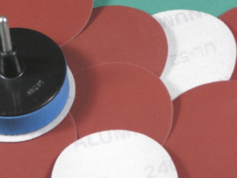 Oversize 85mm velcro discs (range 80 to 600 grit) 10 pack