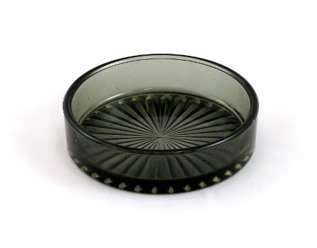 Smoked Glass Dish Star Pattern 90mm