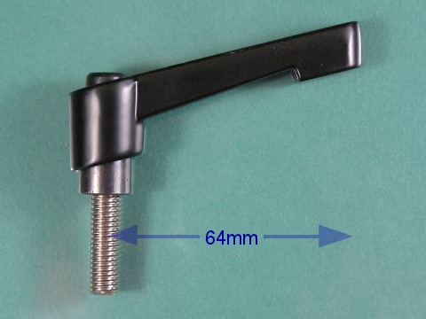 Heavy duty ratchet handle M8 male stainless steel thread