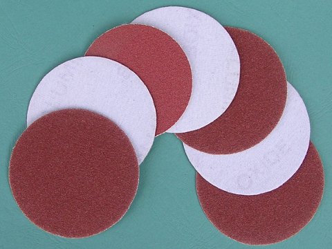 50mm high quality velcro discs. 120 grit. pack of 10